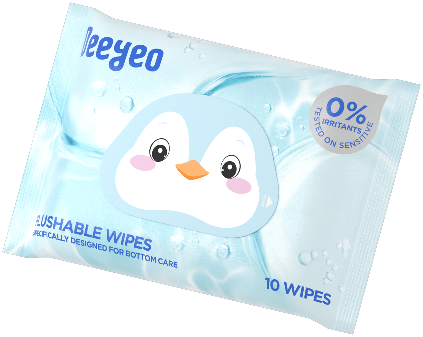 Deeyeo Flushable Wipes travel multipack
